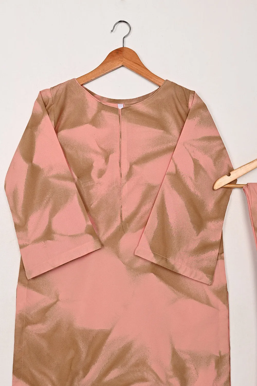 STP-206J-Tea Pink - 2Pc Ready to Wear Spray Contoured Co-Ord Set