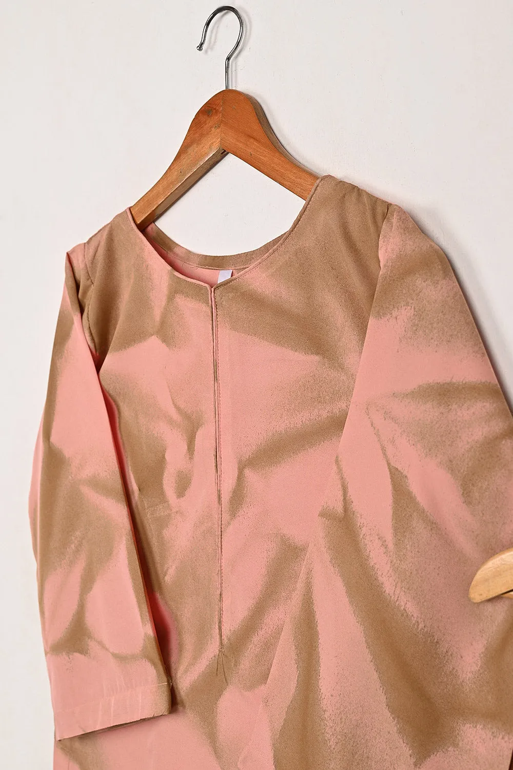 STP-206J-Tea Pink - 2Pc Ready to Wear Spray Contoured Co-Ord Set