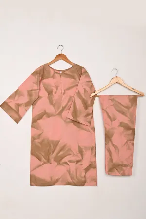 STP-206J-Tea Pink - 2Pc Ready to Wear Spray Contoured Co-Ord Set