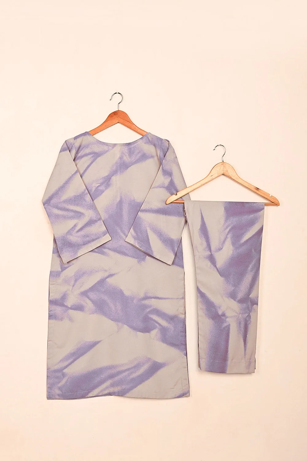 STP-206L-khaki - 2Pc Ready to Wear Spray Contoured Co-Ord Set