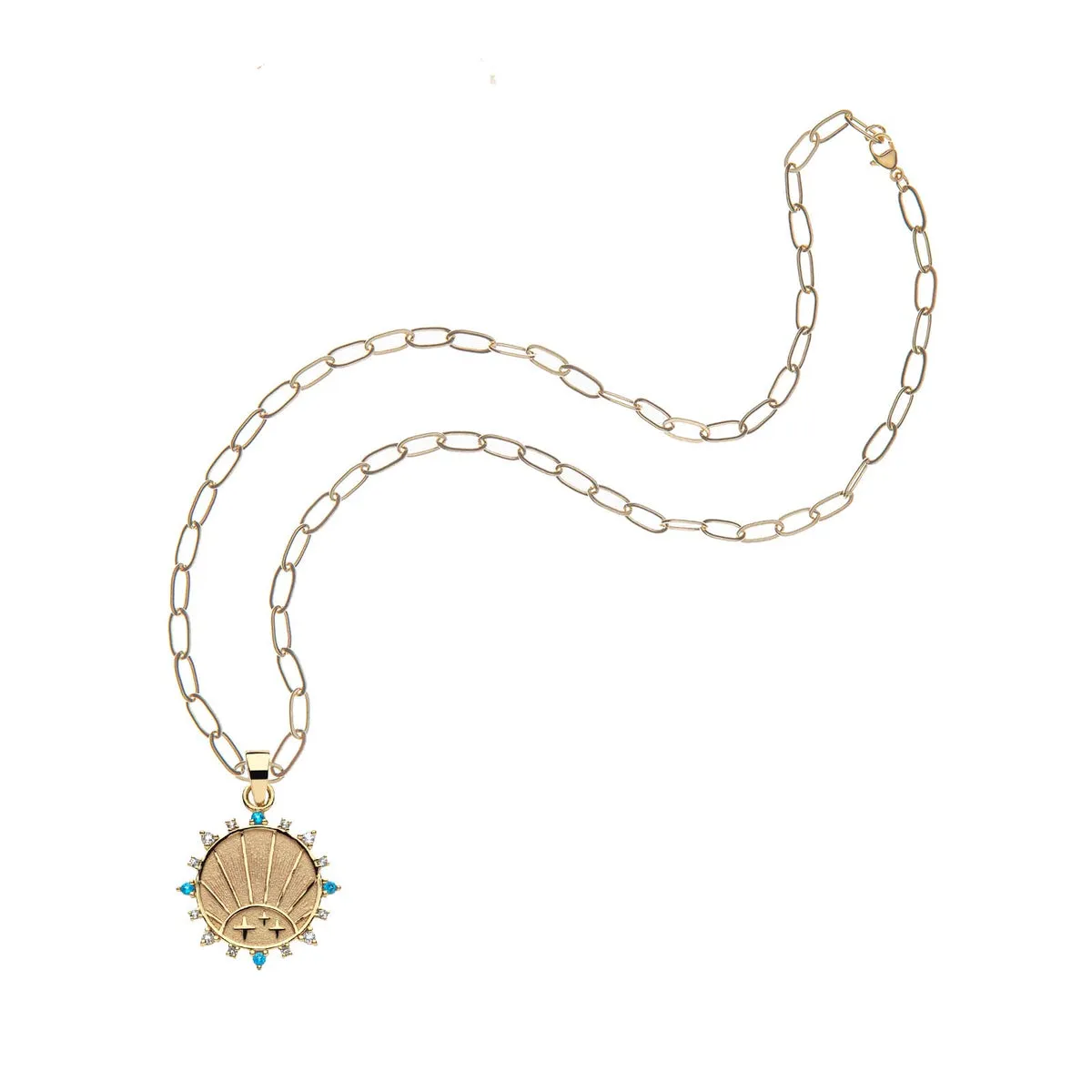 Strong Petite Embellished Coin Necklace