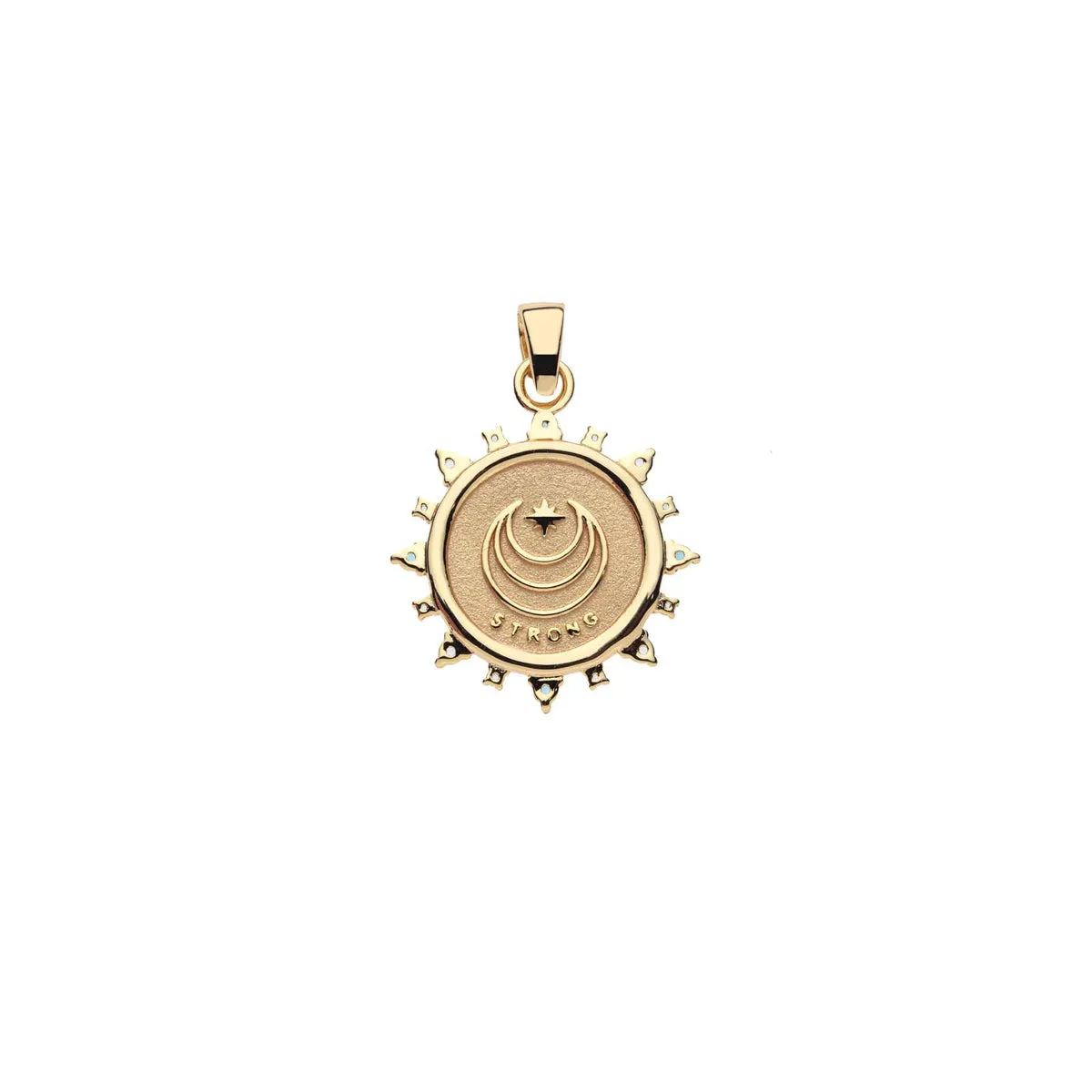 Strong Petite Embellished Coin Necklace
