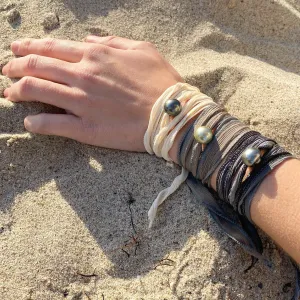 TAHITIAN PEARL SILK WRAPS