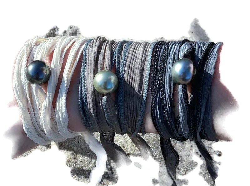 TAHITIAN PEARL SILK WRAPS