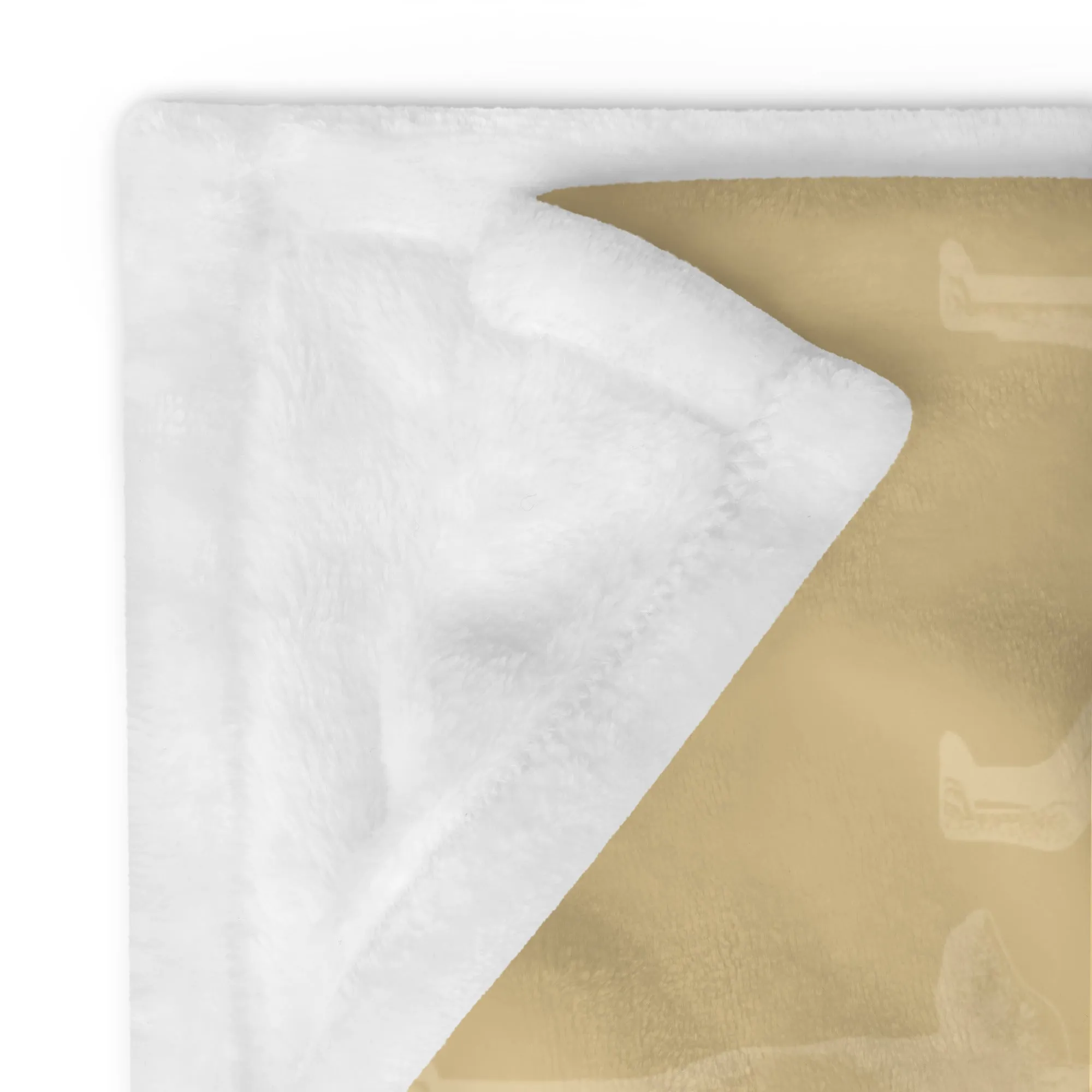 Tan Dog Lovers Throw Blanket
