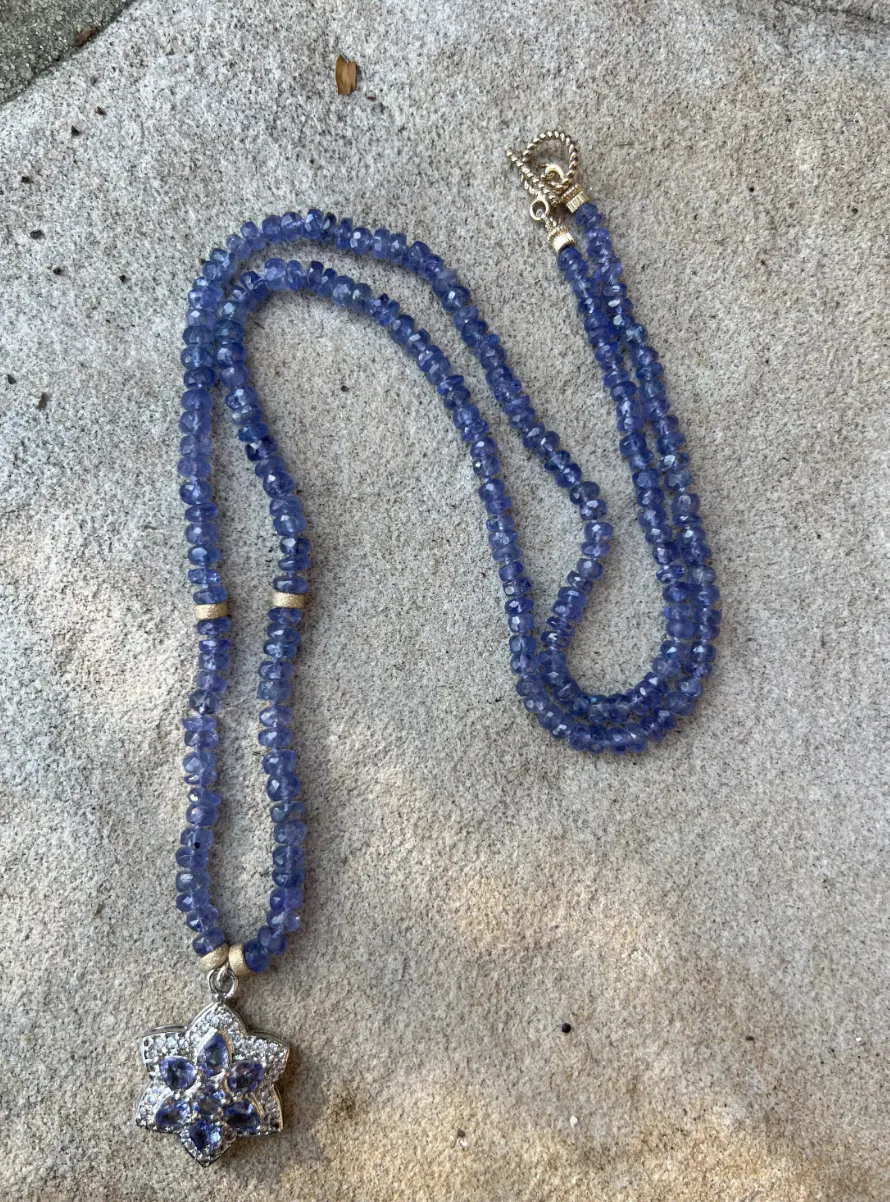 Tanzanite Necklace with Tanzanite Pendant