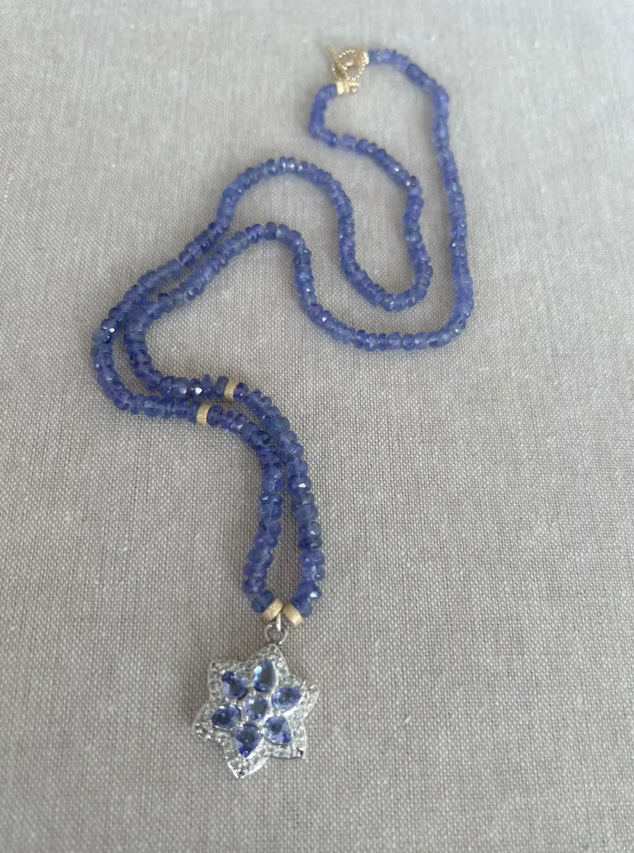 Tanzanite Necklace with Tanzanite Pendant