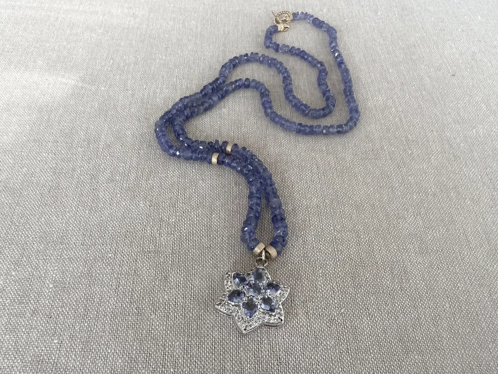 Tanzanite Necklace with Tanzanite Pendant