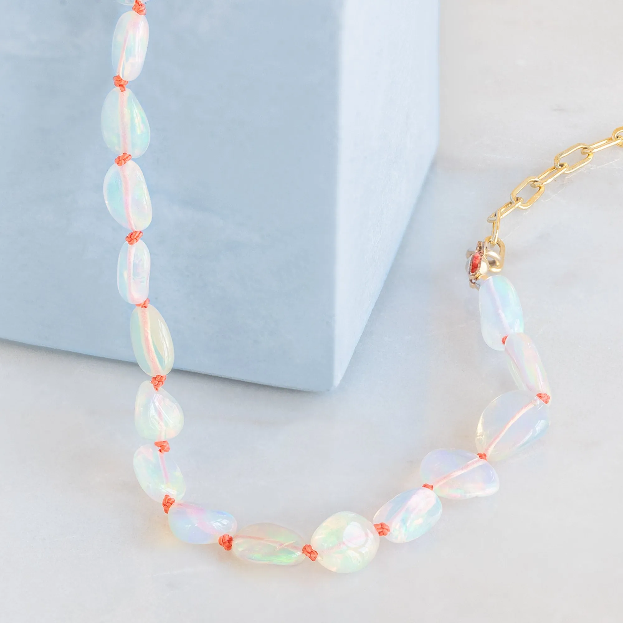 The Knotted Opal Bracelet | Gold Filled