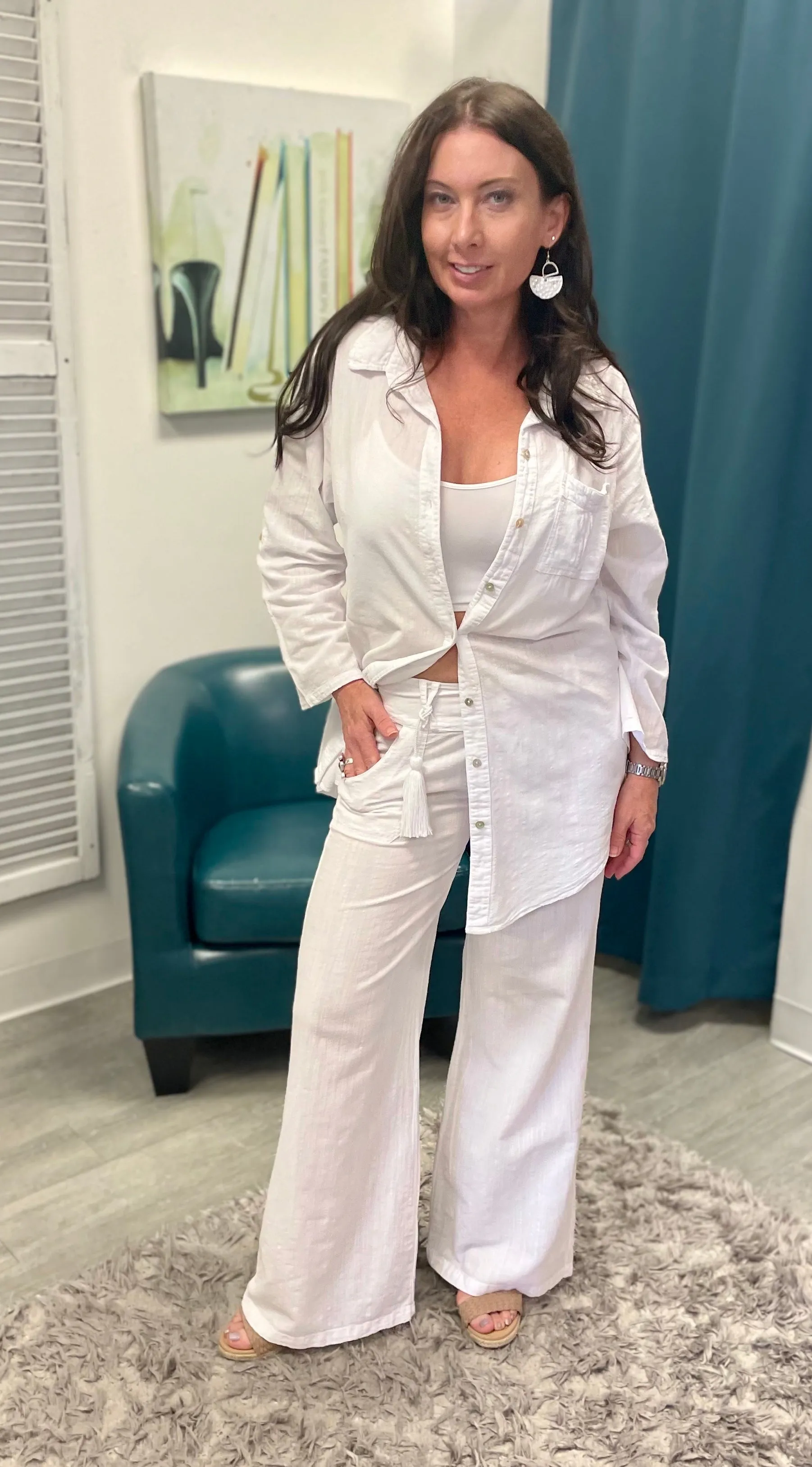 The Paris Pants - White