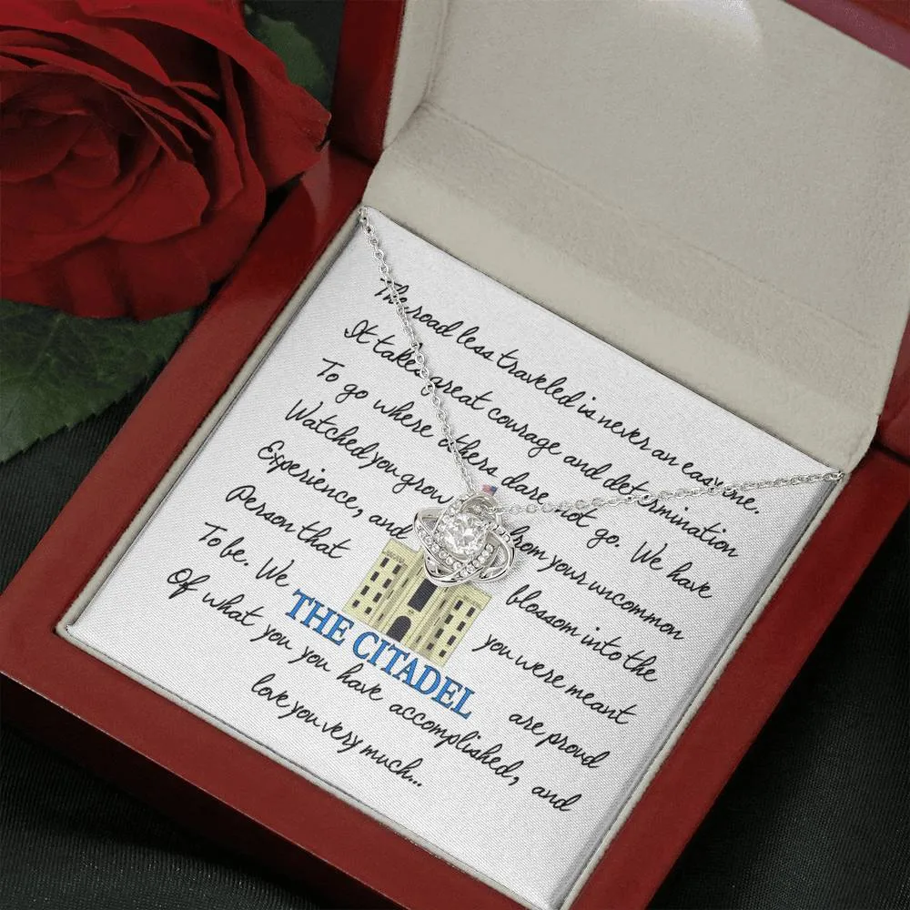The Road Less Traveled Love Knot Necklace