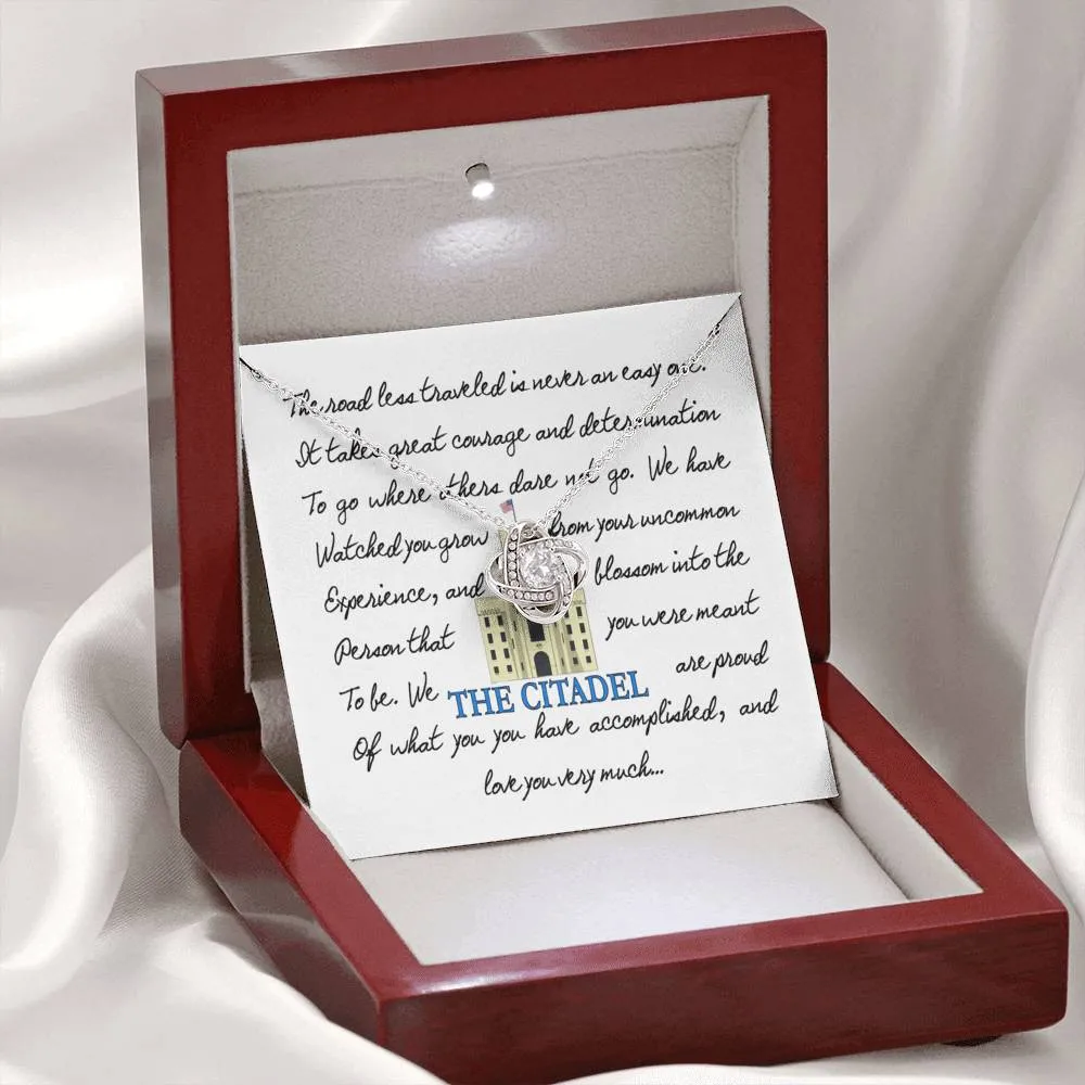 The Road Less Traveled Love Knot Necklace