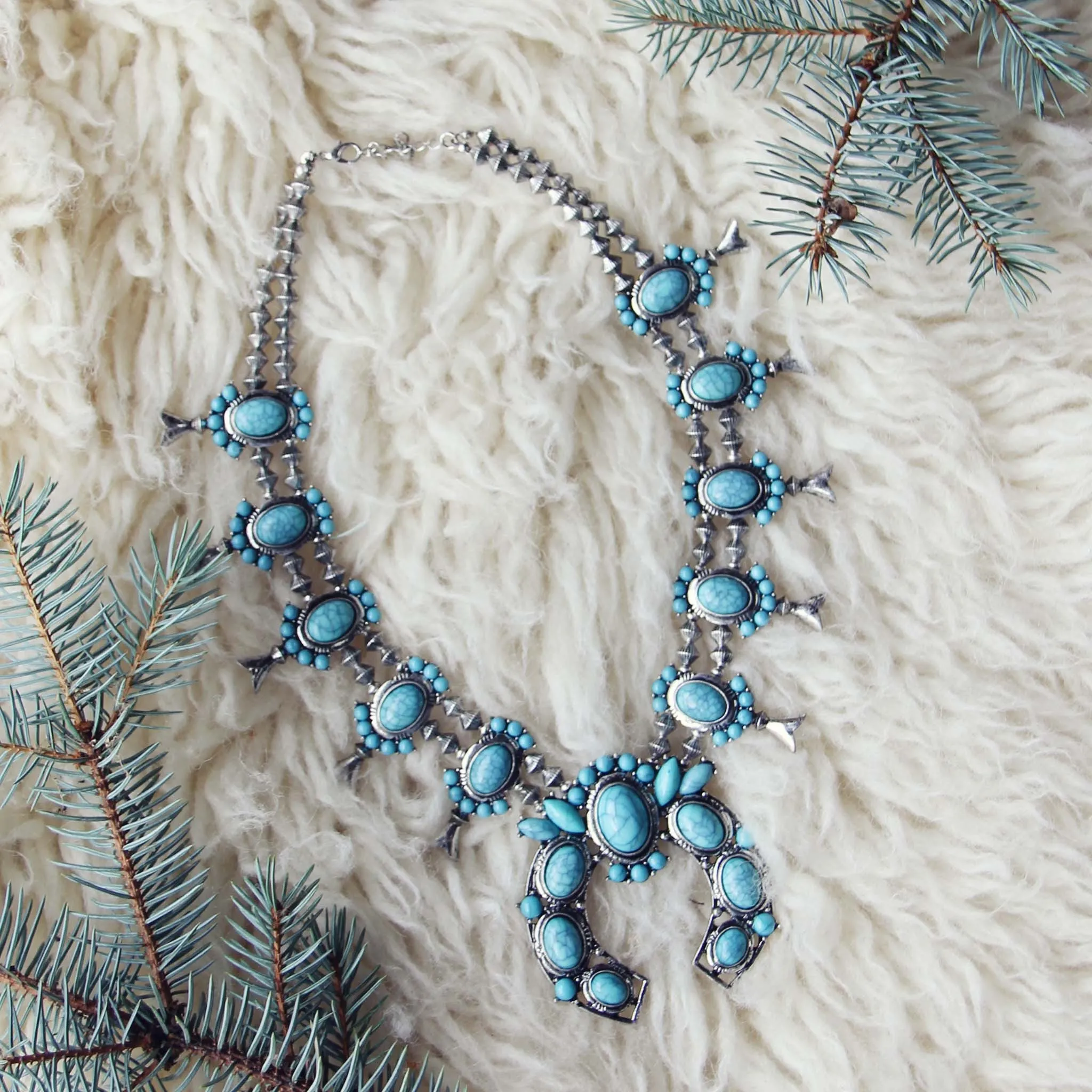 The Squash Blossom & Fir Necklace