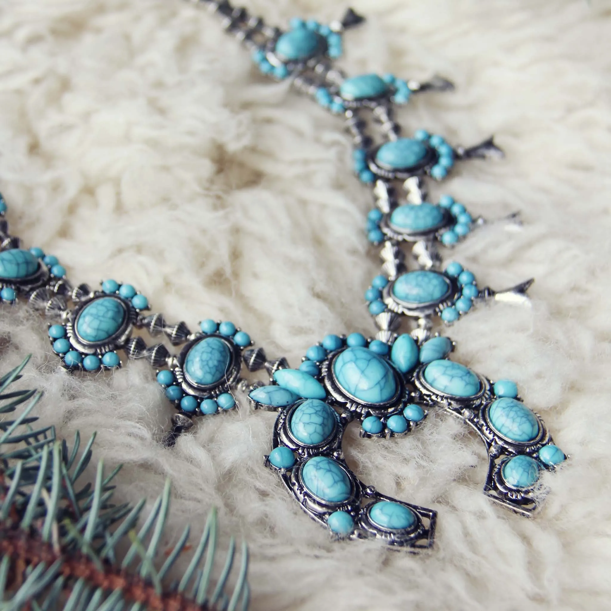 The Squash Blossom & Fir Necklace