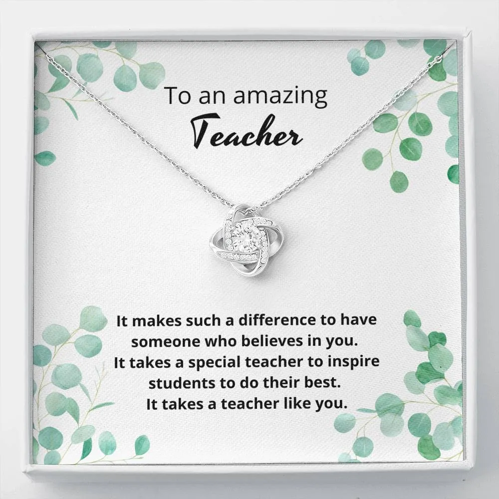 To an amazing teacher it takes a teacher like you