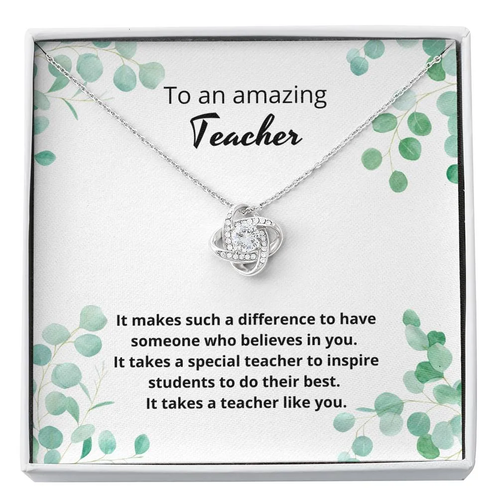 To an amazing teacher it takes a teacher like you