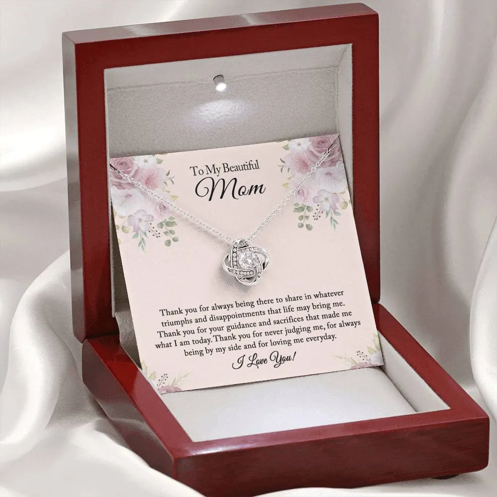 To My Beautiful Mom Necklace, Mom Birthday Gift from Daughter, Mom Gift From Son, Mom Necklace, Christmas Gifts, Mother's Day Necklace