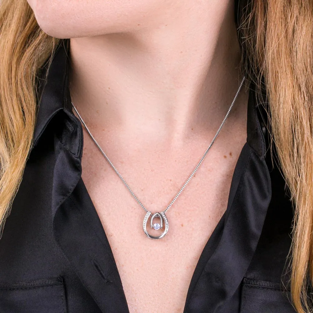 To My Beautiful Mum Horseshoe Necklace