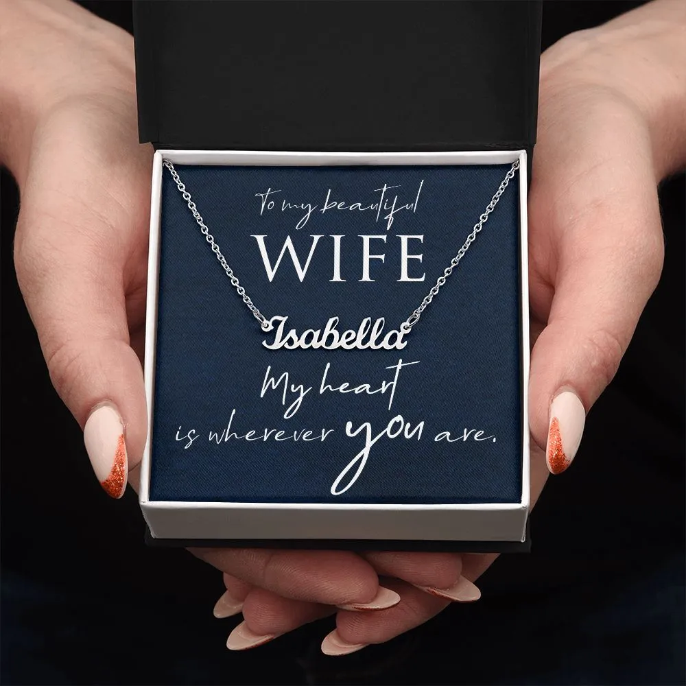 To my beautiful wife