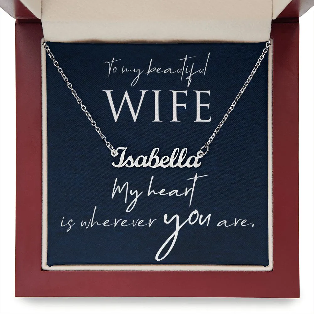 To my beautiful wife