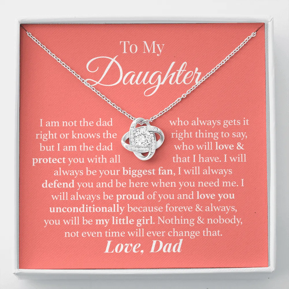 To My Daughter Love Dad Necklace