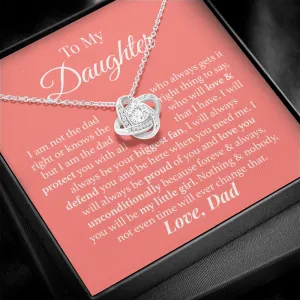 To My Daughter Love Dad Necklace