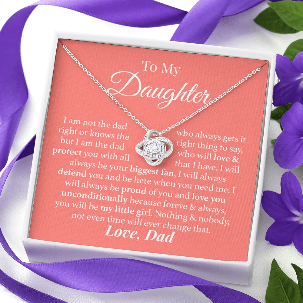 To My Daughter Love Dad Necklace