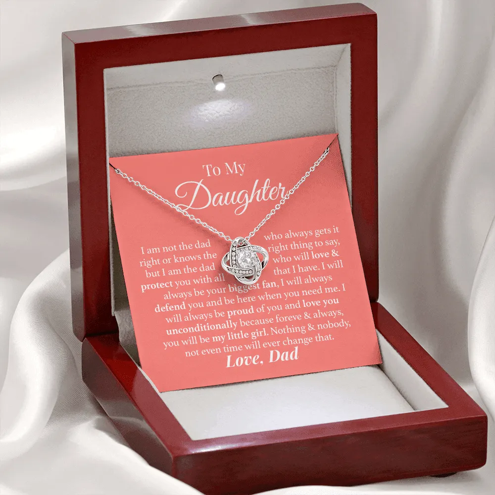 To My Daughter Love Dad Necklace