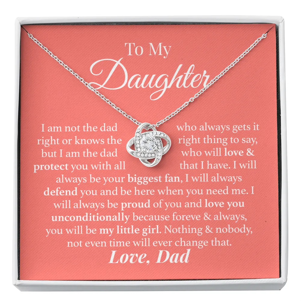To My Daughter Love Dad Necklace