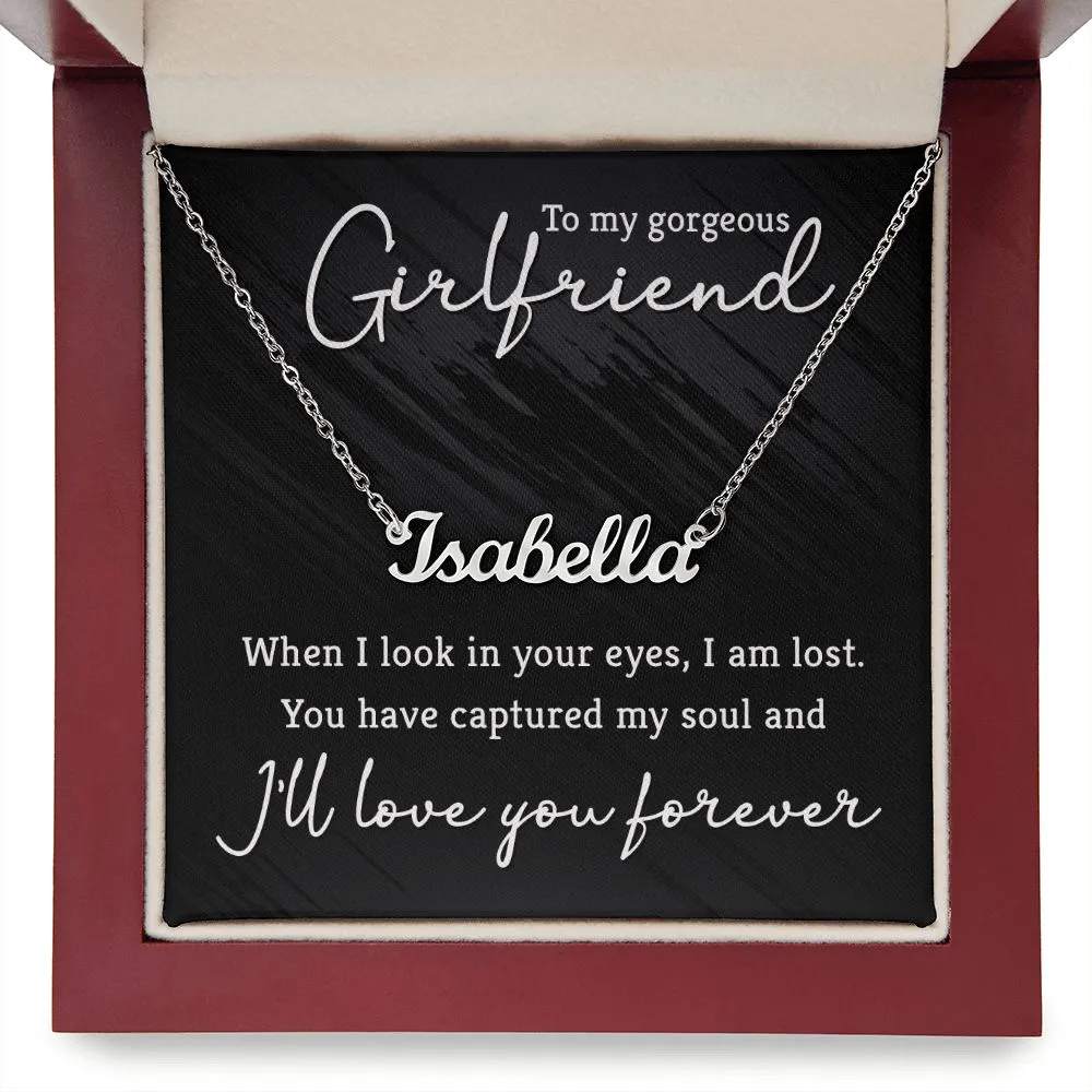 To my gorgeous girlfriend