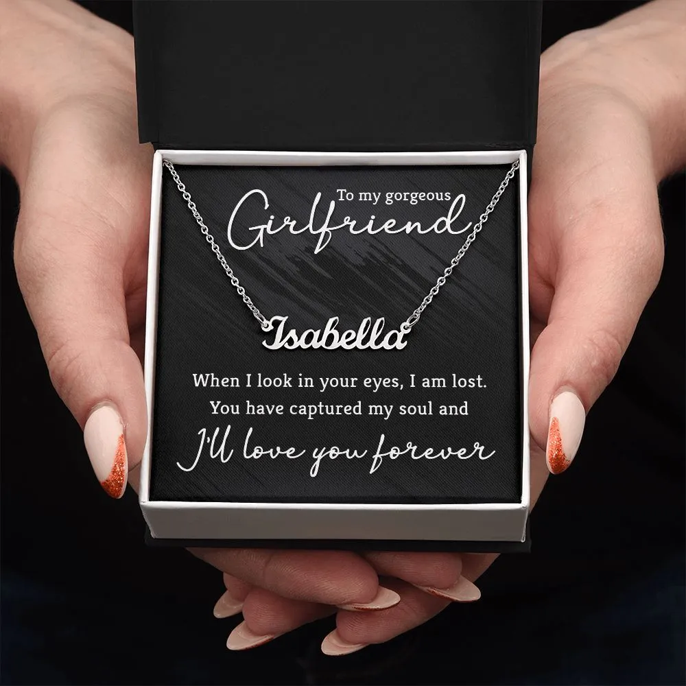 To my gorgeous girlfriend