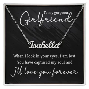 To my gorgeous girlfriend