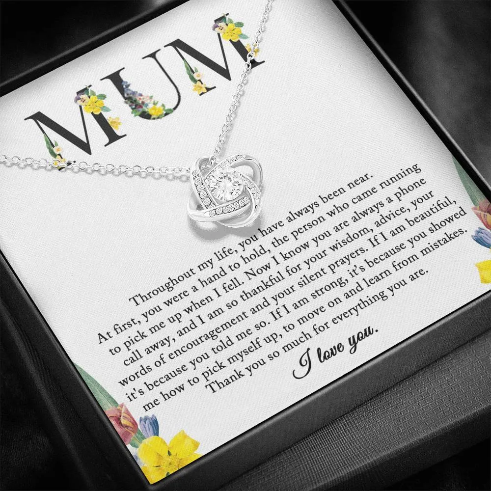 To My Mum Necklace, Christmas Gift From Daughter, Sentimental Gifts For Mum