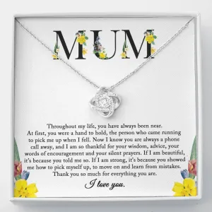 To My Mum Necklace, Christmas Gift From Daughter, Sentimental Gifts For Mum