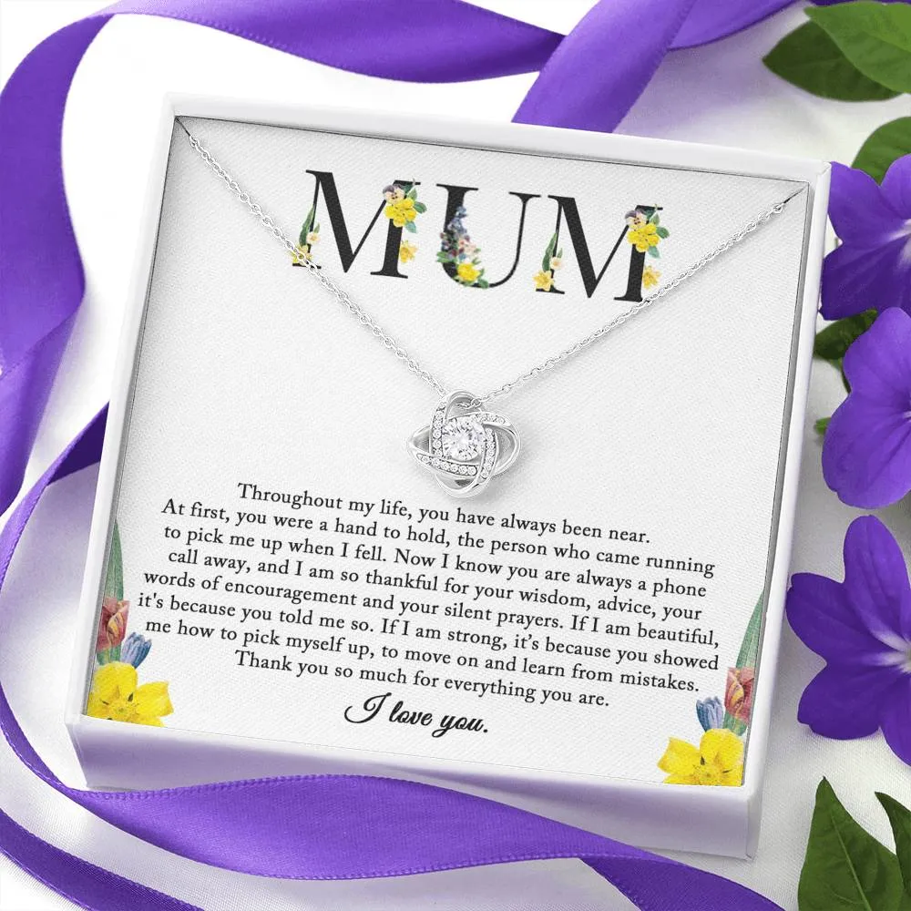 To My Mum Necklace, Christmas Gift From Daughter, Sentimental Gifts For Mum