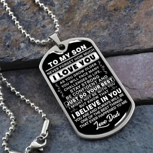 To My Son - Stay Strong - Love Dad - PRICE INCLUDES FREE SHIPPING