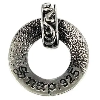 Tribal Knight Shield Loop Sterling Silver Pendant
