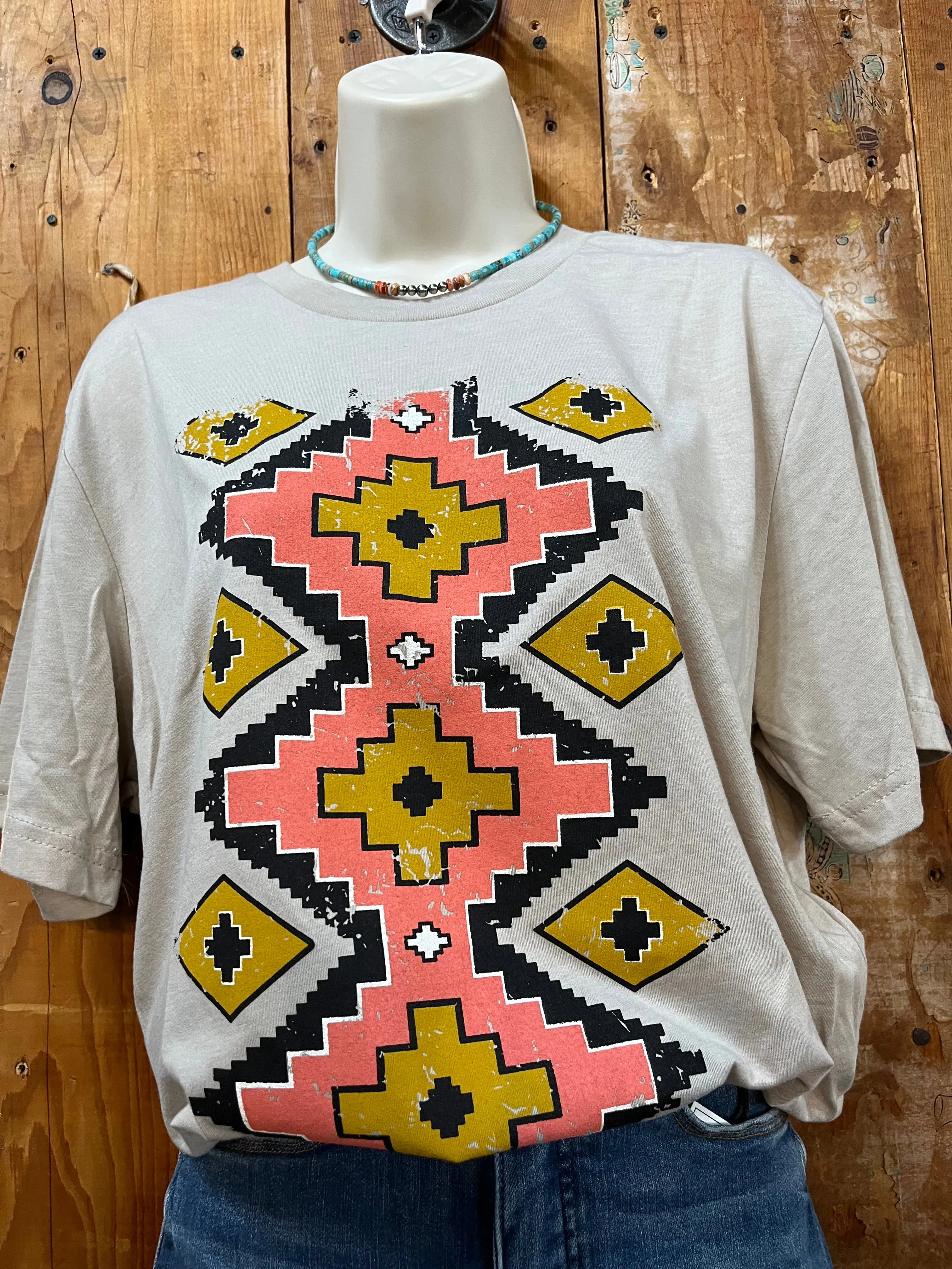 Troubadour  Aztec Graphic Tee/ Stuffology Boutique