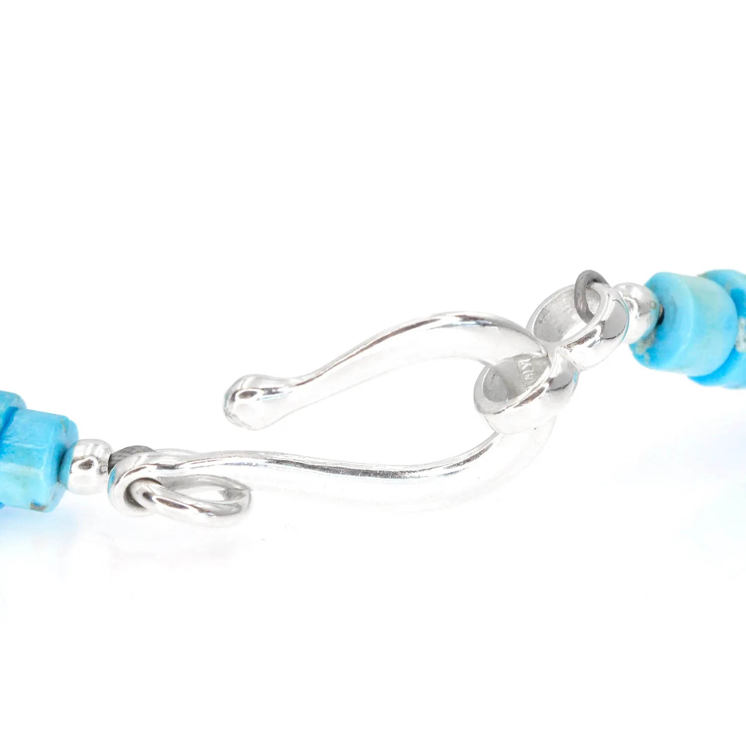 Turquoise And Checkerboard Inlay Necklace