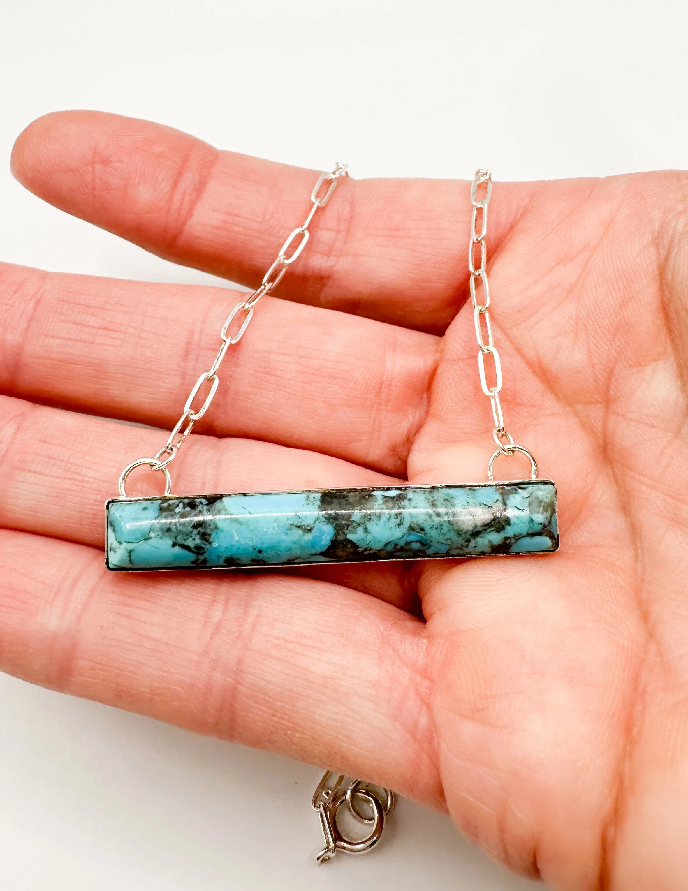 Turquoise Bar Necklace