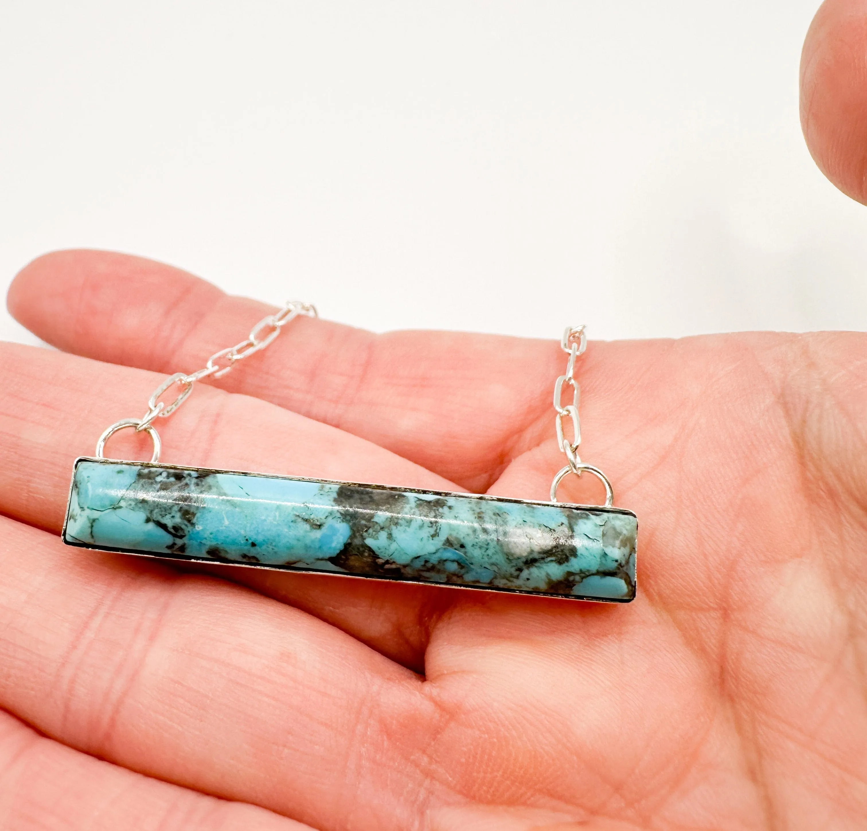 Turquoise Bar Necklace