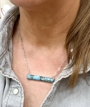 Turquoise Bar Necklace
