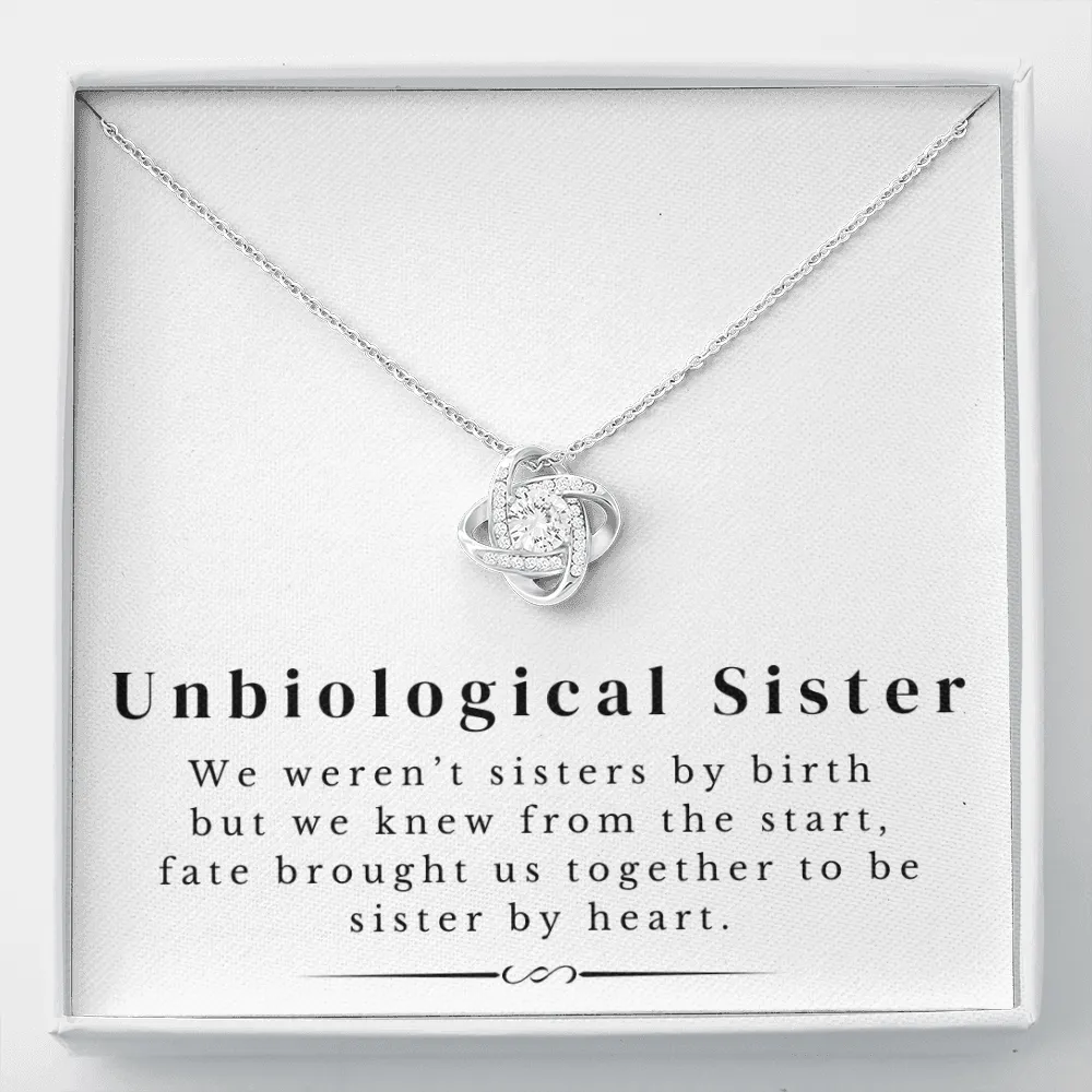 Unbiological Sister | Love Knot Necklace