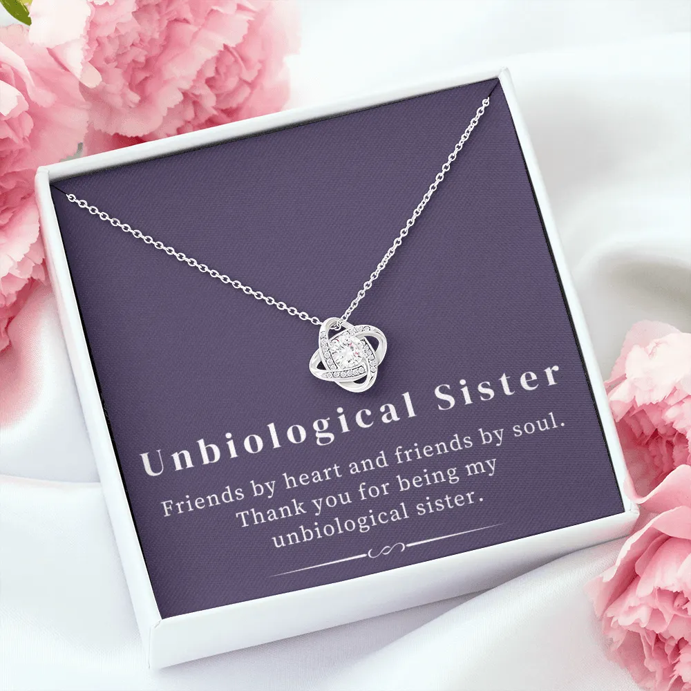 Unbiological Sister | Love Knot Necklace