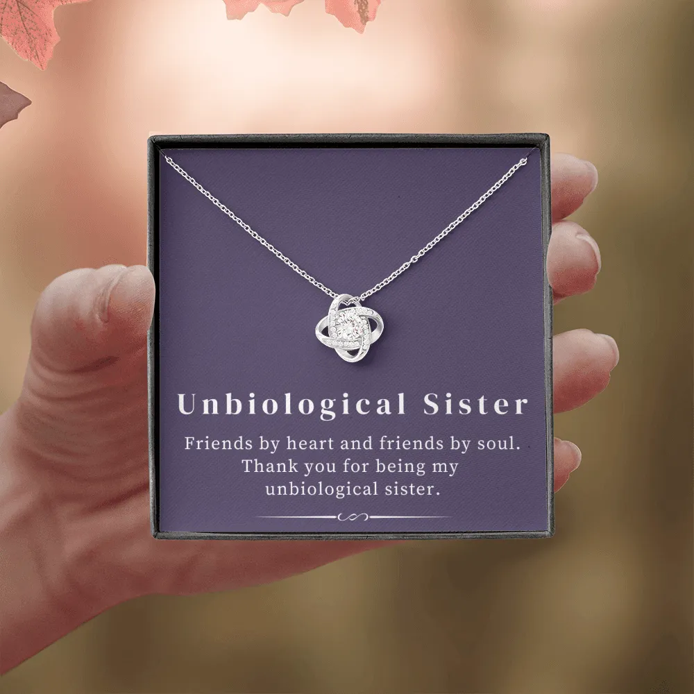 Unbiological Sister | Love Knot Necklace