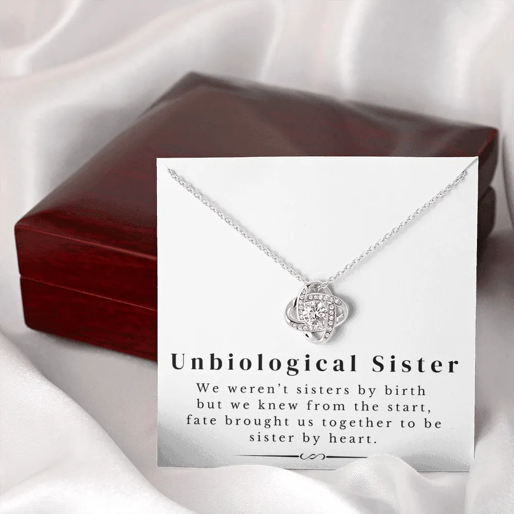 Unbiological Sister | Love Knot Necklace