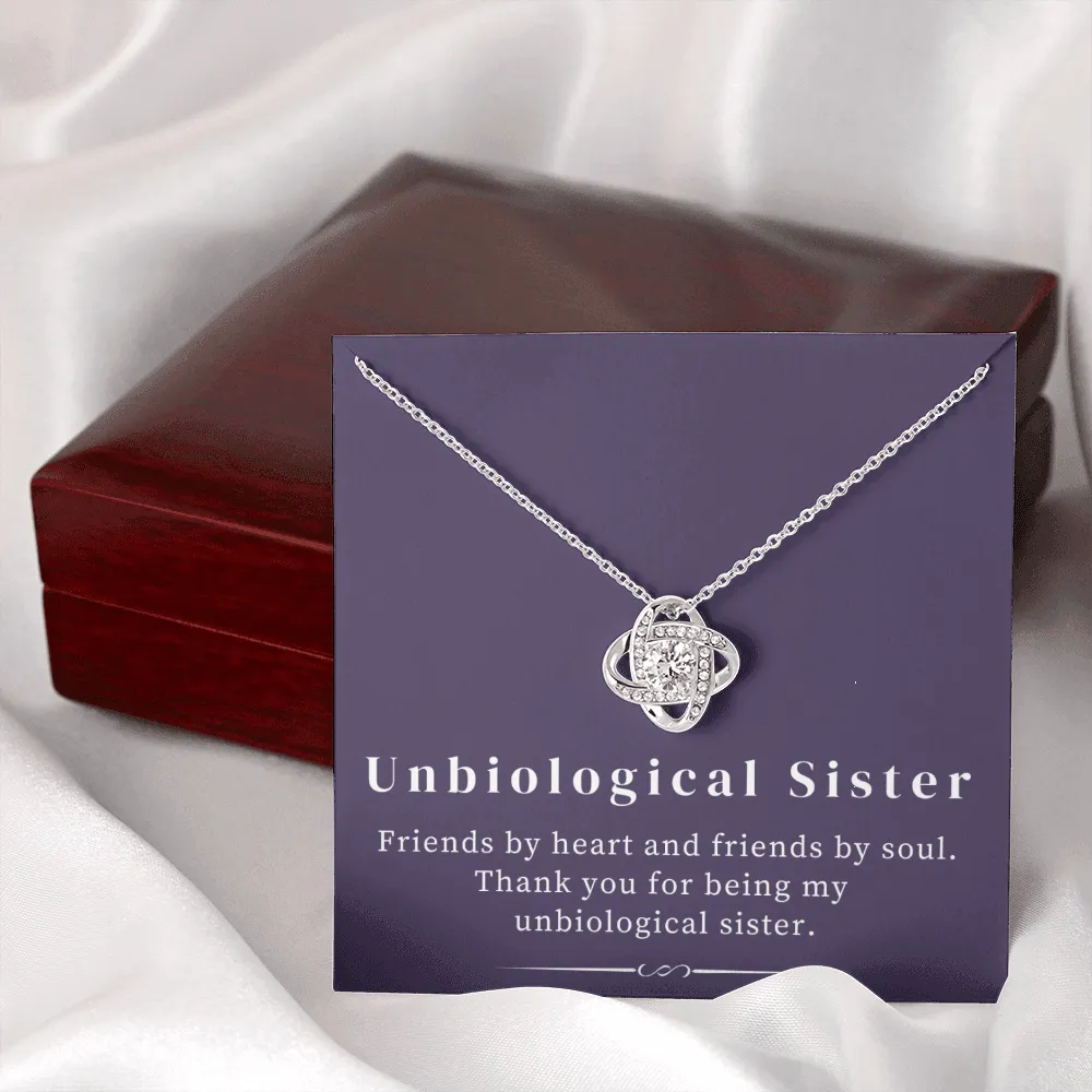 Unbiological Sister | Love Knot Necklace