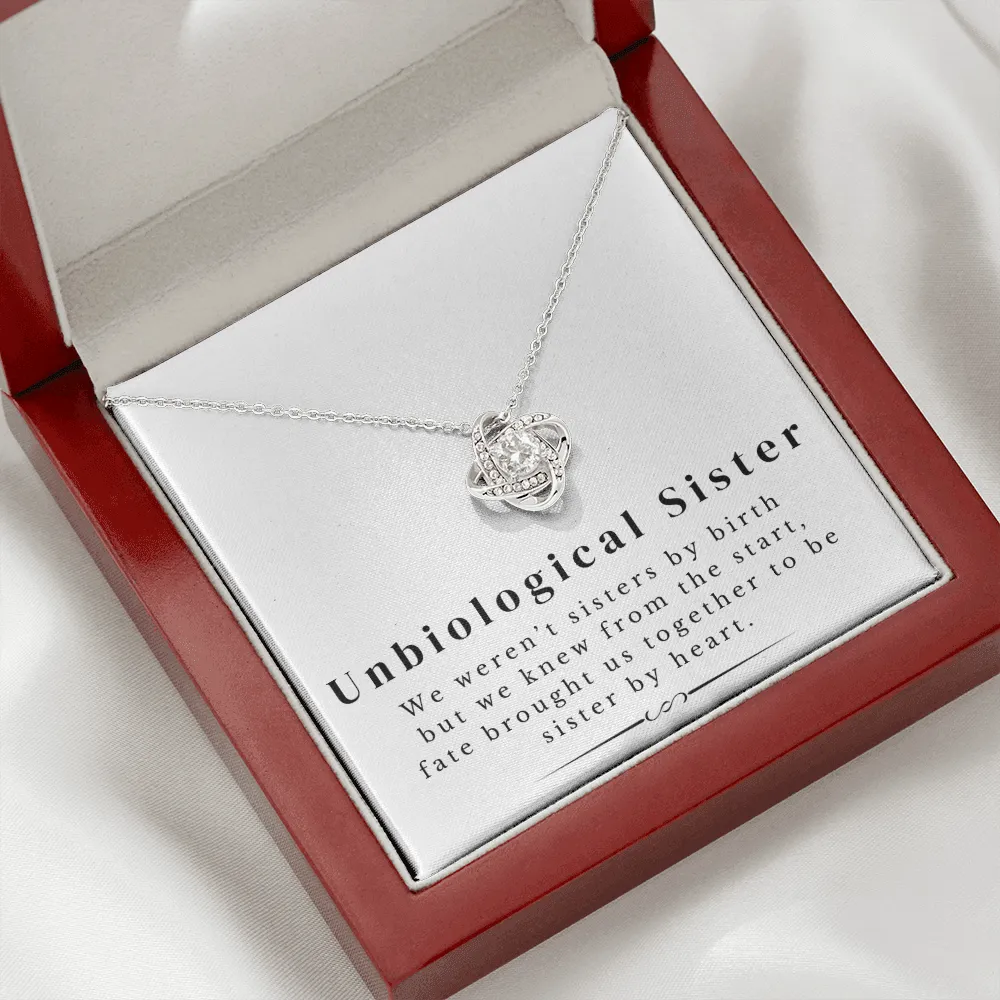 Unbiological Sister | Love Knot Necklace