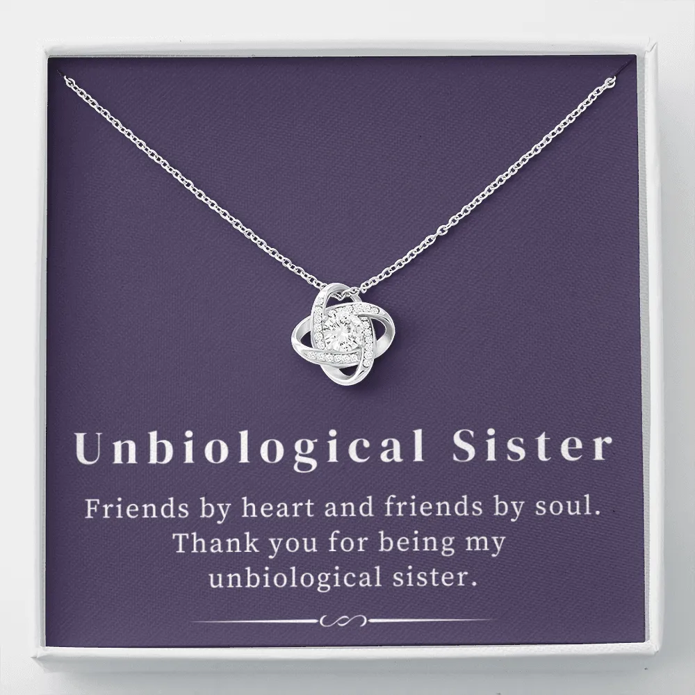 Unbiological Sister | Love Knot Necklace