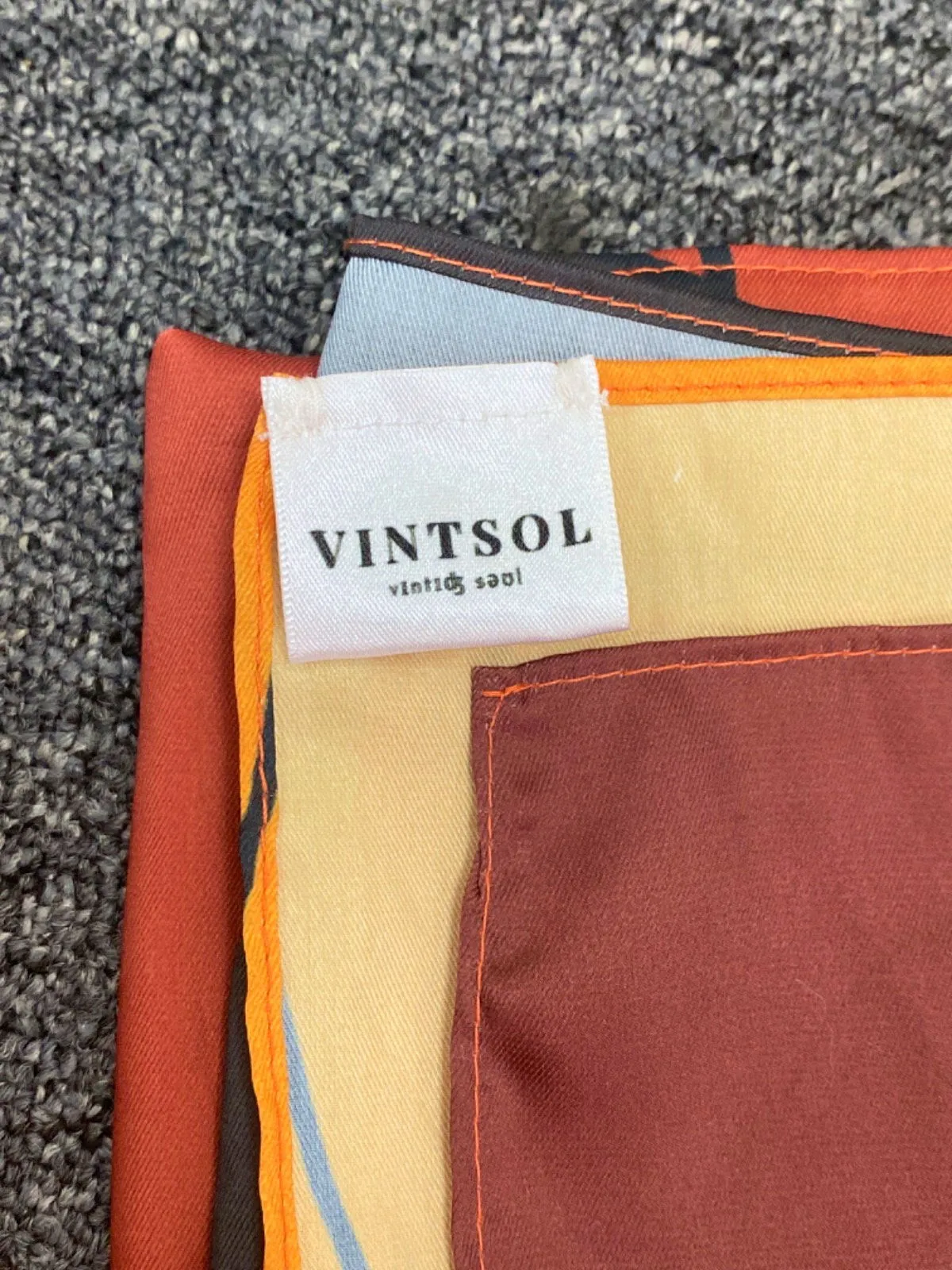Vintsol Multicoloured Silk Scarf One Size